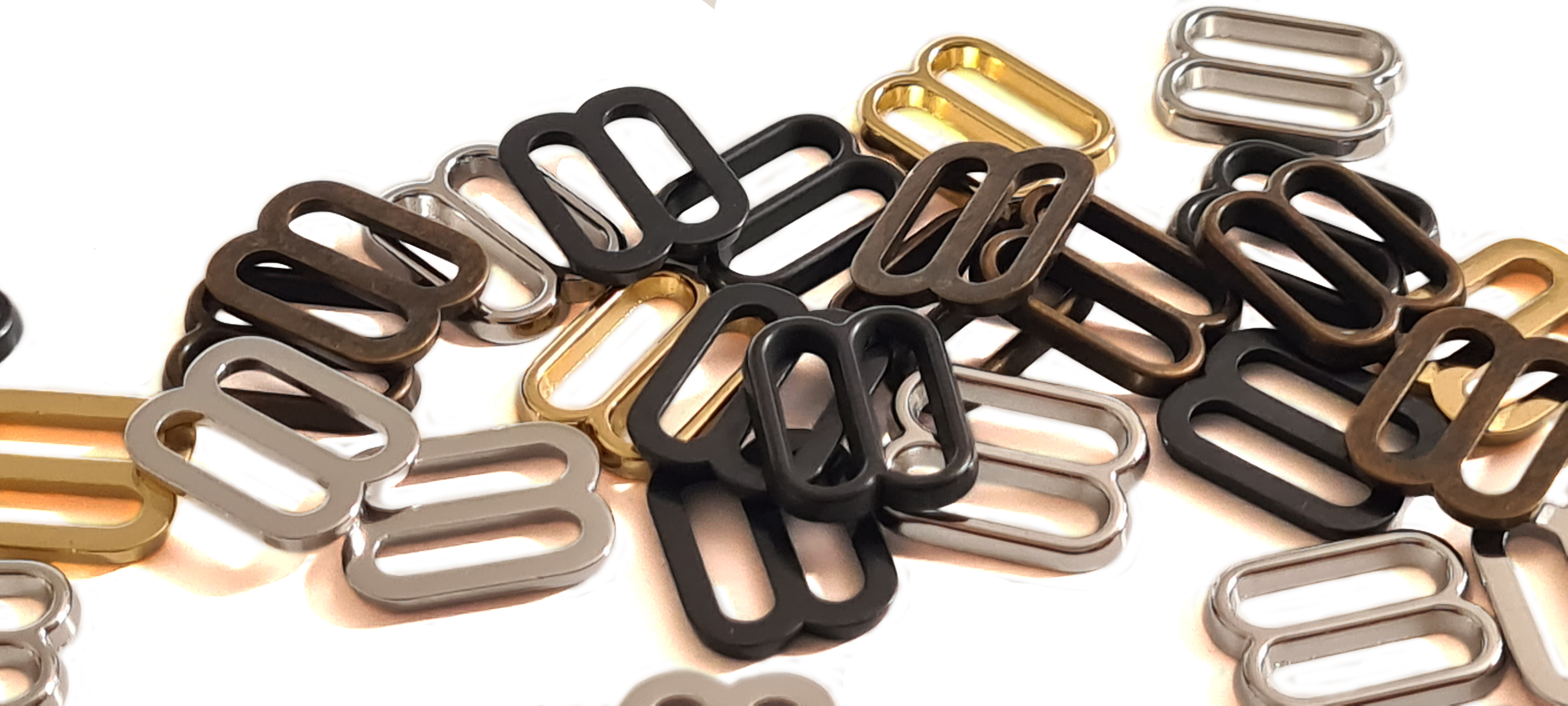 10 Pieces Metal Bra Straps Hook Clasp Garment Adjuster Hooks - , 10mm 