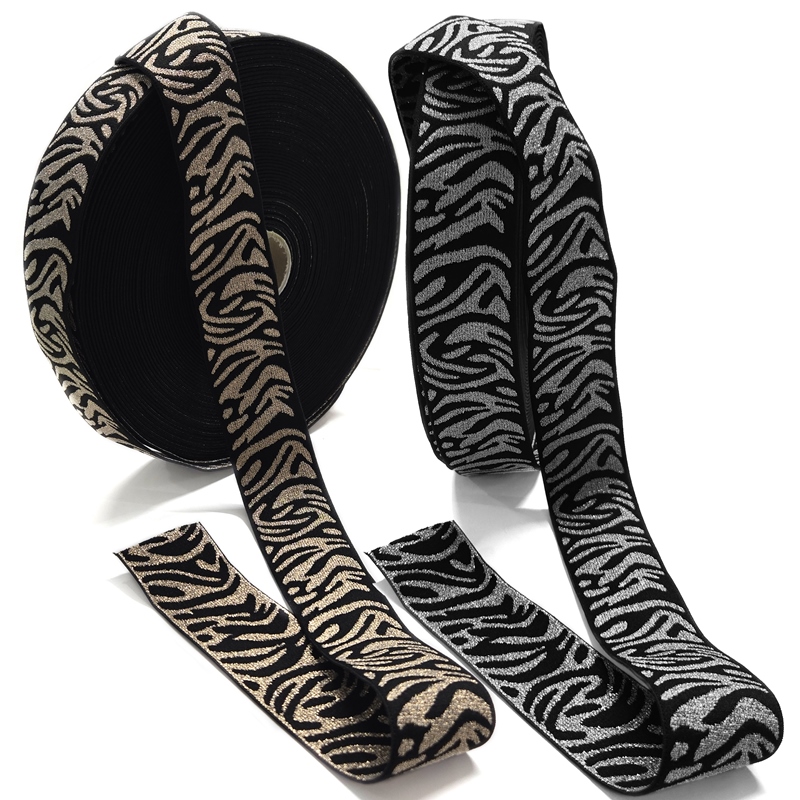 40mm Zebra Print Elastic